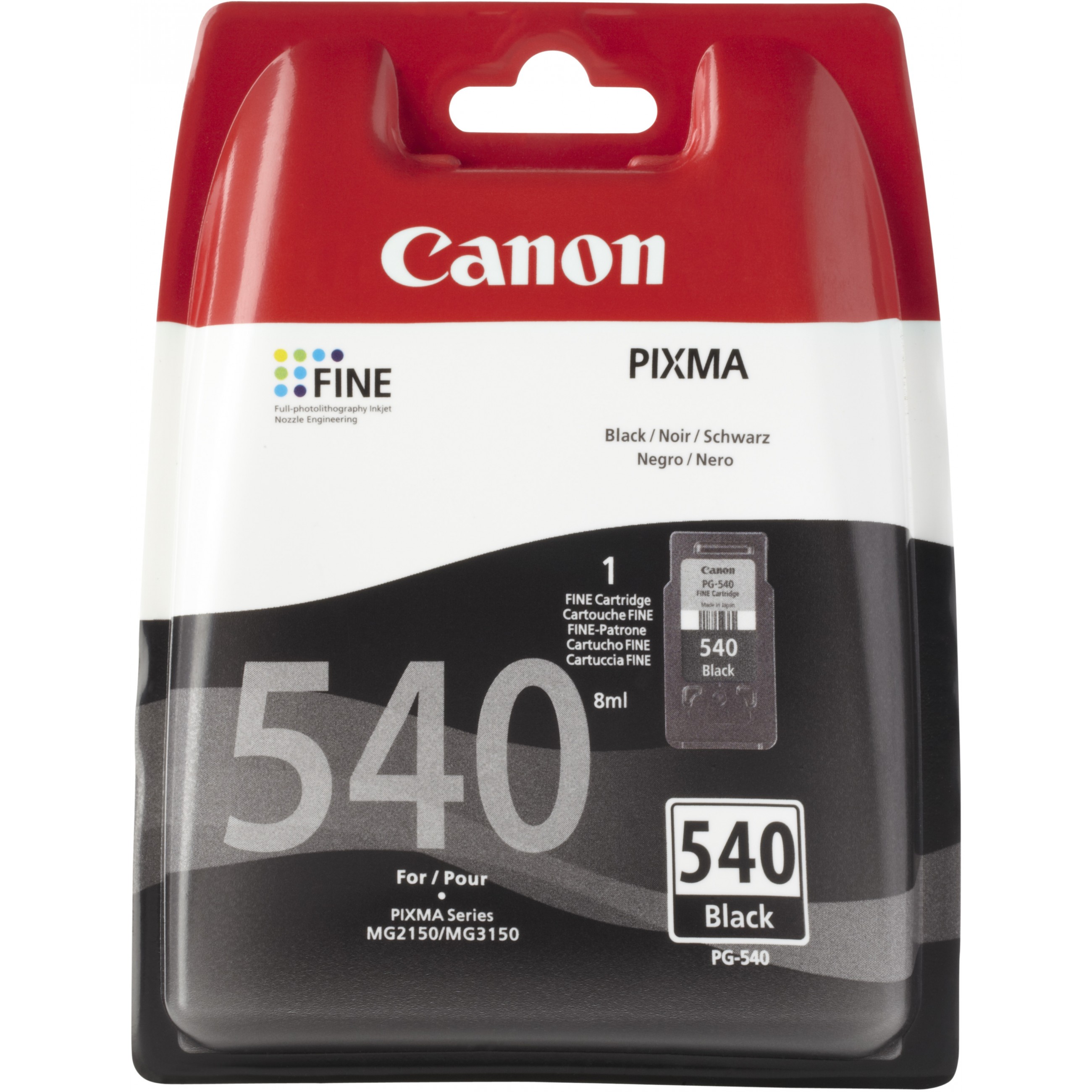 PG-540 180 zu Seiten bis Canon TIN Tinte Schwarz