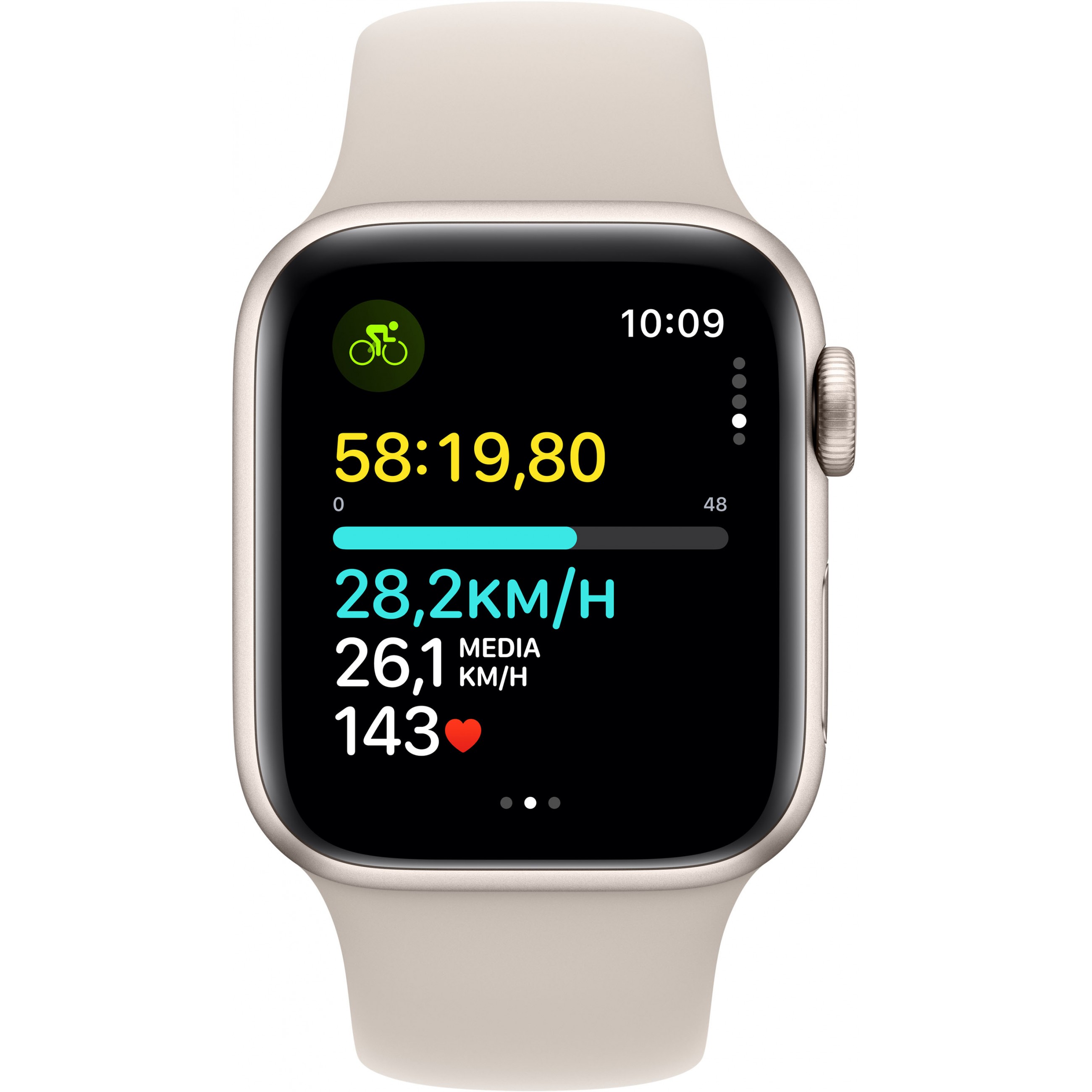 Apple Watch SE Aluminium NEW (Sportarmband 40mm Polarstern polarstern) M/L