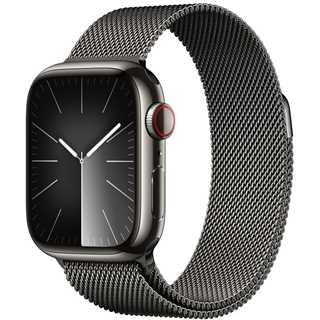 Apple Watch S9 Edelstahl Cellular 41mm Graphit (milanaise graphit) NEW