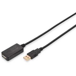USB2.0 Extender 5m DIGITUS black