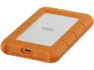 STICK LACIE RUGGED 2TB USB-C USB3.0 Drop- crush- and rain-resistant for all-terrain use orange