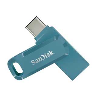 SanDisk Ultra Dual Drive Go 64 GB USB 3.1 Type-C / USB-A Stick Navagio Bay Blau