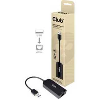 Club 3D USB 3.2 Gen1 Adapter Typ-A zu 2,5 Gigabit Ethernet St./Bu. schwarz
