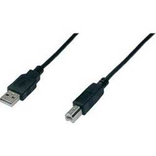 DIGITUS USB 2.0 Anschlusskabel Typ A -B St/St 3.0m. sw