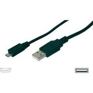 DIGITUS USB 2.0 Anschlusskabel Typ A -mikro B St/St 1.8m, sw