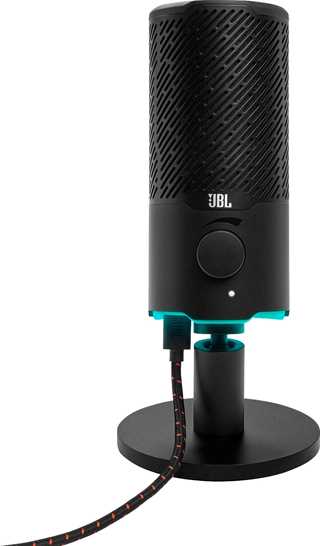 JBL Quantum Stream USB-Mikrofon mit zweifachem Kondensator für Streaming schwarz