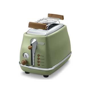 DeLonghi CTOV 2103.GR Icona Vintage Toaster grün