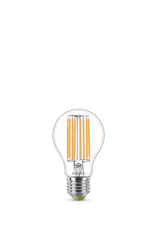 Philips Classic LED Lampe mit 60W, E27 Sockel, Klar, White (3000K)