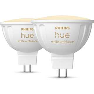Philips Hue White Ambiance MR16 LED-Lampe 400lm, 2er Pack