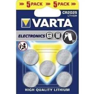 Batterie Knopfzelle CR2025 *Varta* 5-Pack