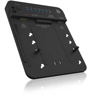 ICY BOX IB-2913MCL-C31 USB-C 3.2 Klon- und DockingStation für 2x M.2 NVMe/SATA SSD und 3,5