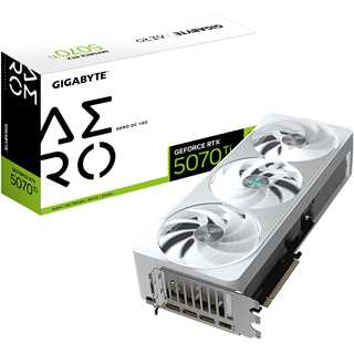 RTX 5070 Ti 16GB Gigabyte Aero OC GDDR7 3 Fan white