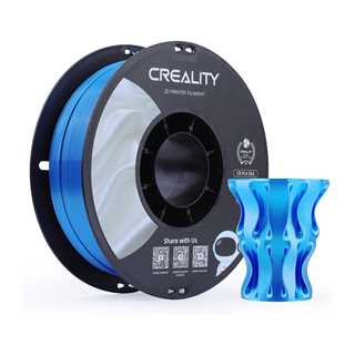 Creality CR-Silk PLA Filament Blau, 3D-Filament (1 kg, 1,75 mm, auf Rolle)