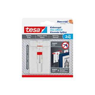 1x2 Tesa Verstellbarer Klebe- nagel fr Tapeten und Putz 2 kg