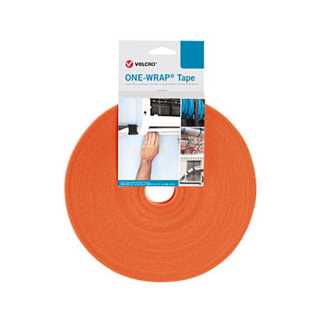 VELCRO One Wrap Band 20 mm breit, orange, 25 m