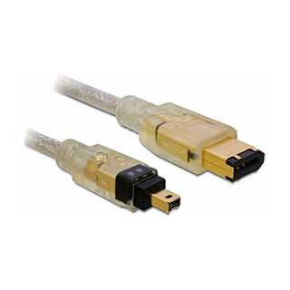 Delock Kabel FireWire 6 Pin Stecker > 4 Pin Stecker 2 m