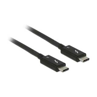 Delock Thunderbolt™ 3 (20 Gb/s) USB-C™ Kabel Stecker > Stecker passiv 1,5 m 5 A schwarz