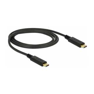 Delock USB 10 Gbps Kabel USB Type-C™ zu USB Type-C™ 1 m PD 5 A E-Marker