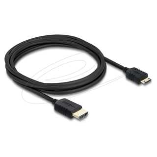 Delock Koaxiales High Speed HDMI Kabel HDMI Stecker zu Mini HDMI Stecker 8K 60 Hz 3 m