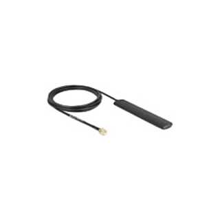 WiFi 5,8 GHz Antenne RP-SMA Stecker 3 dBi omnidirektional mit Anschlusskabel RG-174 3 m schwarz Klebemontage