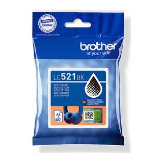 Brother Tintenpatronen LC-521BK Schwarz (ca. 500 Seiten)