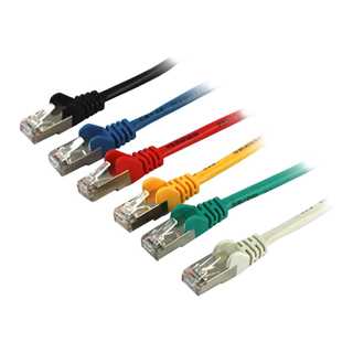 Synergy21 Patchkabel RJ45, CAT5e 100Mhz, 1,0m schwarz, FTP(F/UTP)