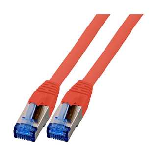 EFB RJ45 Patchk. S/FTP Cat.6A Cat7 TPE superflex 15.00m rot