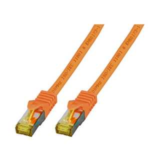 EFB RJ45 Patchk. S/FTP Cat.6A LSZH Cat.7 Rohk. 20.00m orange