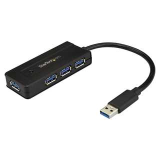 StarTech USB 3.0 Hub 4 Port - mit Ladeanschluss - inkl. Netzteil - USB Port Erweiterung - USB Splitter