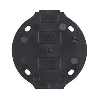 Berker 133111 Bodenplatte selbstverlöschend 1-fach schwarz