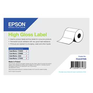 EPSON High Gloss Label 102x152mm 210 Etiketten, Die-Cut