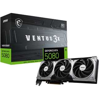 RTX 5080 16GB MSI Ventus 3X OC 16GB GDDR7 3 Fan