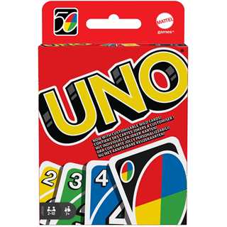 UNO Mattel Kartenspiel Klassik 2-10 Spieler 7+