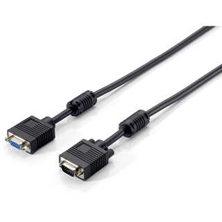 Equip VGA Kabel Verl. HD15 St/Bu 15.00m 1024x 768/60Hz sw Polybeutel