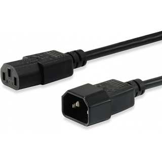 Equip Kaltgeräteverl.-Kabel IEC C14 -> IEC C13 St/Bu 3m sw