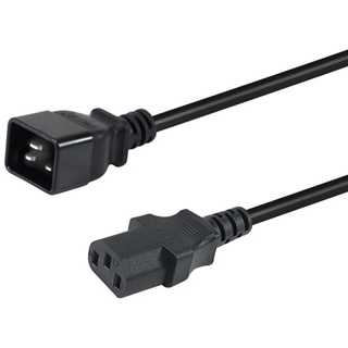 Equip Netzkabel Anschl. C20 -> C13 1.80m schwarz