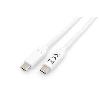 Equip Kabel USB-C 3.2 -> C St/St 1.00m 3A/20V ws