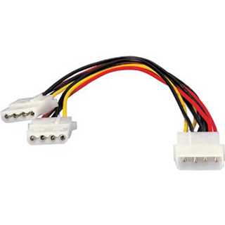 Equip Stromkabel Y-Kabel 1x 13.3cm > 2x 13.3cm St/Bu 0.20m Polybeutel