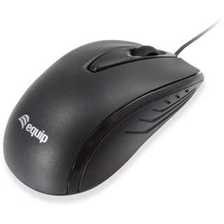 Equip Optische Maus USB Kompakt Rechts-Linkshänder 1.2m sw