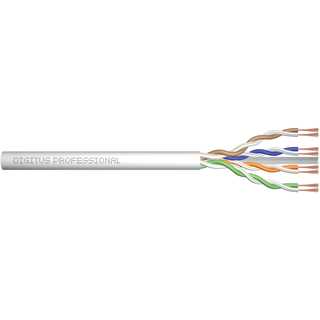 DIGITUS CAT 6 U/UTP Twisted Pair Roh-Patchkabel, 100m, grau