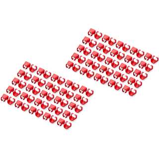 DIGITUS Farbclips für Patchkabel RJ45 100 Stück rot