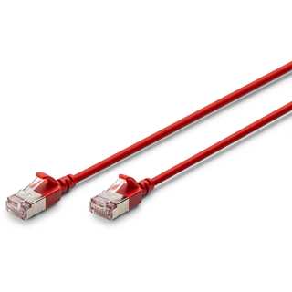 DIGITUS Patchkabel CAT 6A F/FTP Slim 2,00m rot