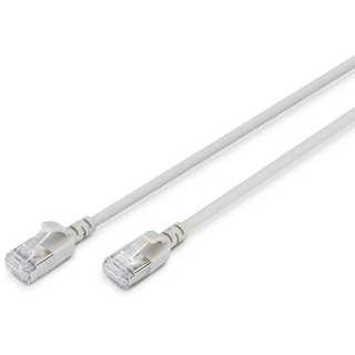 DIGITUS Patchkabel CAT 6A F/FTP Slim 1,00m grau