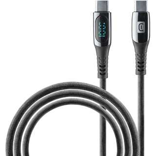 Cellularline 5A Display Cable 2m USB Typ-C/ Typ-C Black