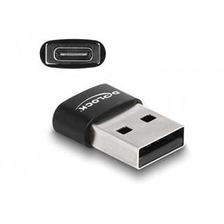 DELOCK USB 2.0 Adapter USB Typ-A St > USB Type-C Bu schwarz