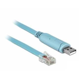 DELOCK Adapter USB2.0/A St > Seriell RS232 RJ45 St 3.0m blau