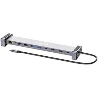 MANHATTAN 10-in-1 4K USB-C PD Dockingstation 2xHDMI