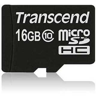 CARD microSD Card 16GB Transcend SDHC Class10 (ohne Adapter)