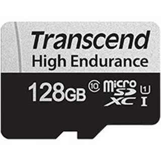 CARD microSD Card 128GB Transcend SDXC USD350V w/Adapter