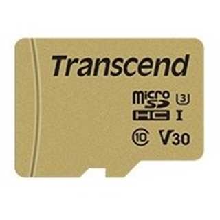 CARD microSD Card 8GB Transcend SDHC USD500S w/Adapter